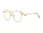 Minimalist Gold-Rimmed Eyeglasses